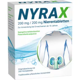 NYRAX 200 mg/200 mg inkstų tabletės, 200 vnt