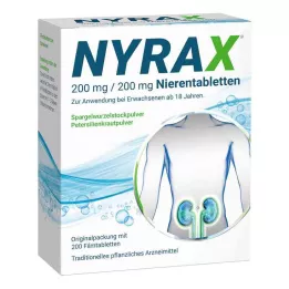 NYRAX 200 mg/200 mg inkstų tabletės, 200 vnt