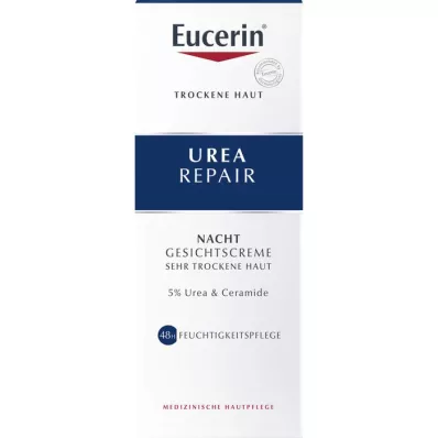 EUCERIN UreaRepair veido kremas 5% nakčiai, 50 ml