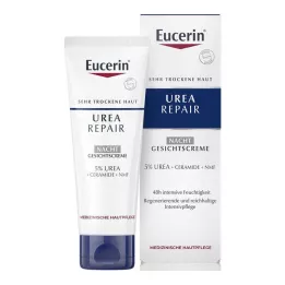 EUCERIN UreaRepair veido kremas 5% nakčiai, 50 ml