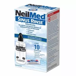 Neilmed Sinus skalavimo skystis Nas.du.+ Nas.Sp.Salt 10 Dosbtl, 1 p
