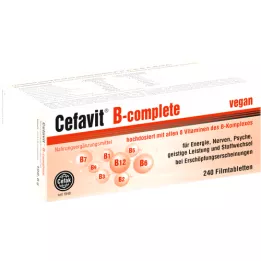 CEFAVIT B-komplektinės plėvele dengtos tabletės, 240 vnt