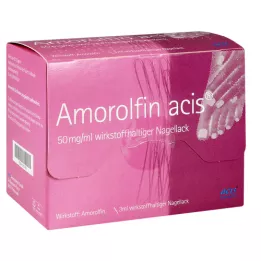 AMOROLFIN acis 50 mg/ml nagų lakas, kurio sudėtyje yra veikliosios medžiagos, 3 ml