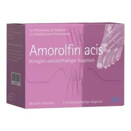 AMOROLFIN acis 50 mg/ml nagų lakas, kurio sudėtyje yra veikliosios medžiagos, 3 ml