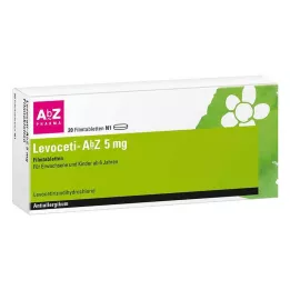 LEVOCETI-AbZ 5 mg plėvele dengtos tabletės, 20 vnt