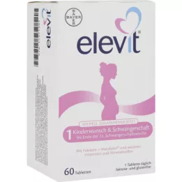 ELEVIT 1 vaisingumo &amp; nėštumo tabletės, 1X60 vnt