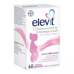 ELEVIT 1 vaisingumo &amp; nėštumo tabletės, 1X60 vnt