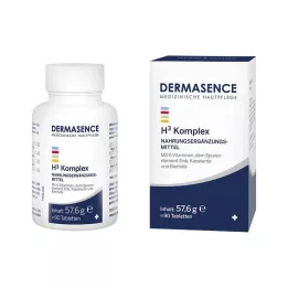 DERMASENCE H3 komplekso tabletės, 90 kapsulių