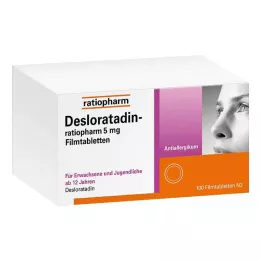 DESLORATADIN-ratiopharm 5 mg plėvele dengtos tabletės, 100 vnt