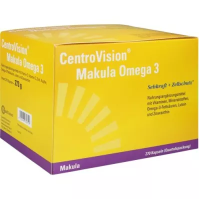 CENTROVISION Macula Omega-3 kapsulės, 270 kapsulių