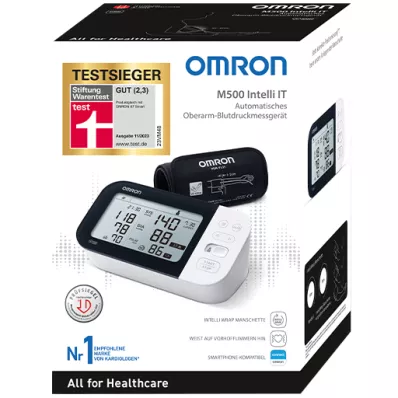 OMRON M500 Intelli IT Žastos kraujospūdžio matuoklis, 1 vnt OMRON M500 Intelli IT Žastos kraujospūdžio matuoklis, 1 vnt