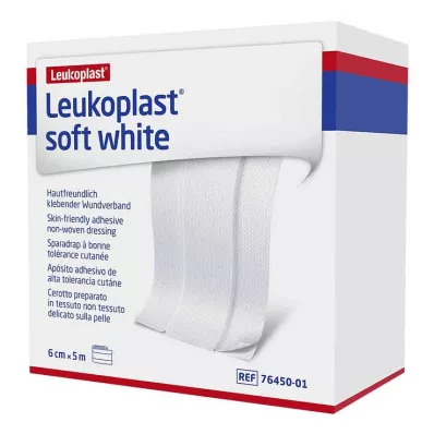 LEUKOPLAST minkštas baltas gipsas 6 cm x5 m ritinėlis, 1 vnt