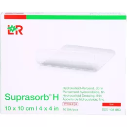 SUPRASORB H Hydrocoll.bandažas plonas 10x10 cm, 10 vnt