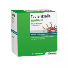 TEUFELSKRALLE MADAUS Plėvele dengtos tabletės, 100 vnt