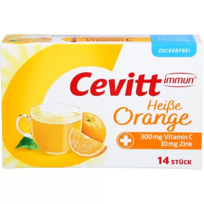 CEVITT Immune hot orange granulės be cukraus, 14 vnt