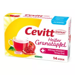 CEVITT Imuninės karštos granatų granulės be cukraus, 14 vnt