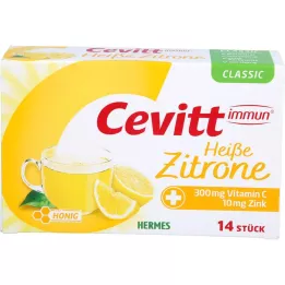 CEVITT Immune hot lemon classic granulės, 14 vnt