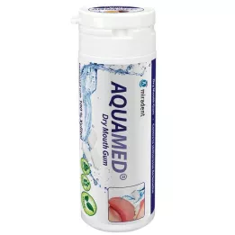MIRADENT Aquamed kramtomoji guma burnos džiūvimui, 30 g