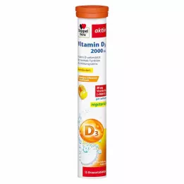 DOPPELHERZ Vitaminas D3 2000 I.U. putojančios tabletės, 15 vnt