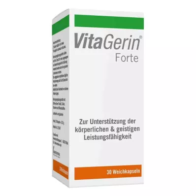VITA GERIN Minkštos kapsulės Forte, 30 vnt VITA GERIN Minkštos kapsulės Forte, 30 vnt