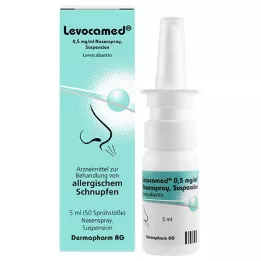 LEVOCAMED 0,5 mg/ml nosies purškalo suspensija, 5 ml