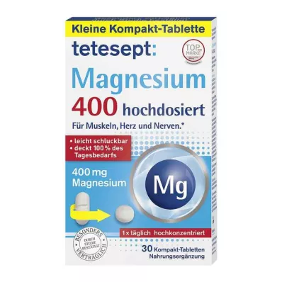 TETESEPT Magnio 400 didelės dozės tabletės, 30 vnt