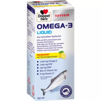 DOPPELHERZ Omega-3 skysta sistema, 150 ml