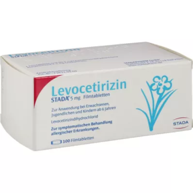 LEVOCETIRIZIN STADA 5 mg plėvele dengtos tabletės, 100 vnt