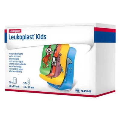 LEUKOPLAST Vaikų juostelės 38x63mm/19x56mm po 50 vnt., 100 vnt