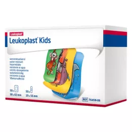 LEUKOPLAST Vaikų juostelės 38x63mm/19x56mm po 50 vnt., 100 vnt