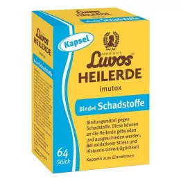 LUVOS Gydomojo molio imutox kapsulės, 64 vnt