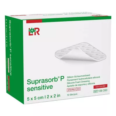 Suprasorb P jautrus PU-putplastis neborinis 5x5cm, 10 vnt Suprasorb P jautrus PU-putplastis neborinis 5x5cm, 10 vnt