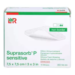 Suprasorb P jautrus PU-putplastis neborinis 7,5x7,5, 10 vnt
