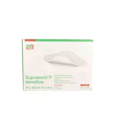 Suprasorb P jautrus PU-putplastis be boro 15x20cm, 10 vnt