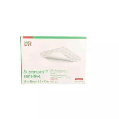 Suprasorb P jautrus PU-putplastis be boro 15x20cm, 10 vnt
