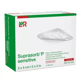Suprasorb P jautrus PU-Schaumv.bor.lite 5x5cm, 10 vnt