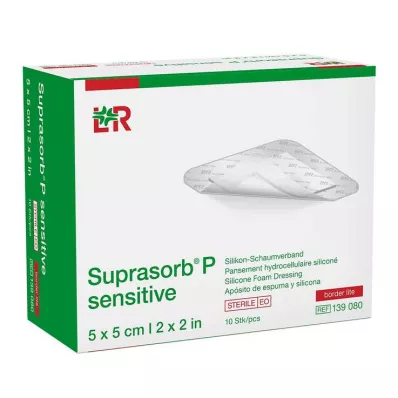 Suprasorb P jautrus PU-Schaumv.bor.lite 5x5cm, 10 vnt Suprasorb P jautrus PU-Schaumv.bor.lite 5x5cm, 10 vnt