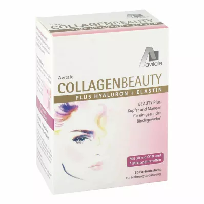 COLLAGENBEAUTY plius hialurono ir elastino lazdelės, 30 vnt COLLAGENBEAUTY plius hialurono ir elastino lazdelės, 30 vnt