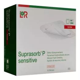 Suprasorb P jautrus PU-putplasčio apvadas 15x20cm, 10 vnt