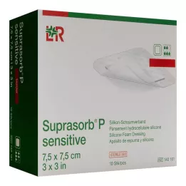 Suprasorb P jautrus PU-Schaumv.bor.lite 7,5x7,5, 10 vnt