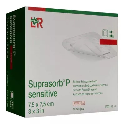 Suprasorb P jautrus PU-Schaumv.bor.lite 7,5x7,5, 10 vnt