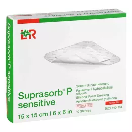 Suprasorb P jautrus PU-Schaumv.bor.lite 15x15cm, 10 vnt