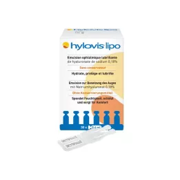 HYLOVIS Lipo akių lašai, 30X0,4 ml, vienos dozės pipetės