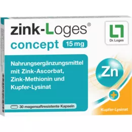ZINK-LOGES koncepcija 15 mg enteriniu būdu dengtos kapsulės, 30 vnt