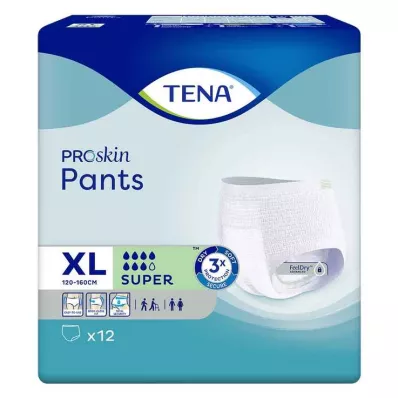 TENA PANTS super XL Vienkartinės kelnės, 12 vnt