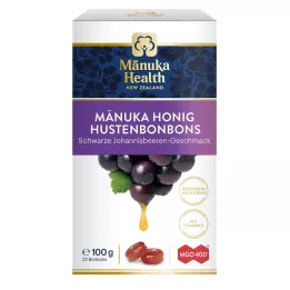 MANUKA HEALTH MGO 400+ Saldainiai, juodoji jonažolė, 100 g