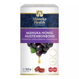 MANUKA HEALTH MGO 400+ Saldainiai, juodoji jonažolė, 100 g