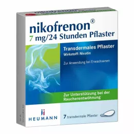 NIKOFRENON 7 mg/24 val. transderminis pleistras, 7 vnt