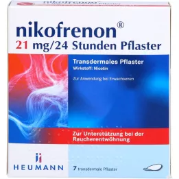 NIKOFRENON 21 mg/24 val. transderminis pleistras, 7 vnt