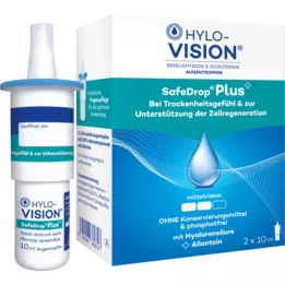 HYLO-VISION SafeDrop Plus akių lašai, 2X10 ml